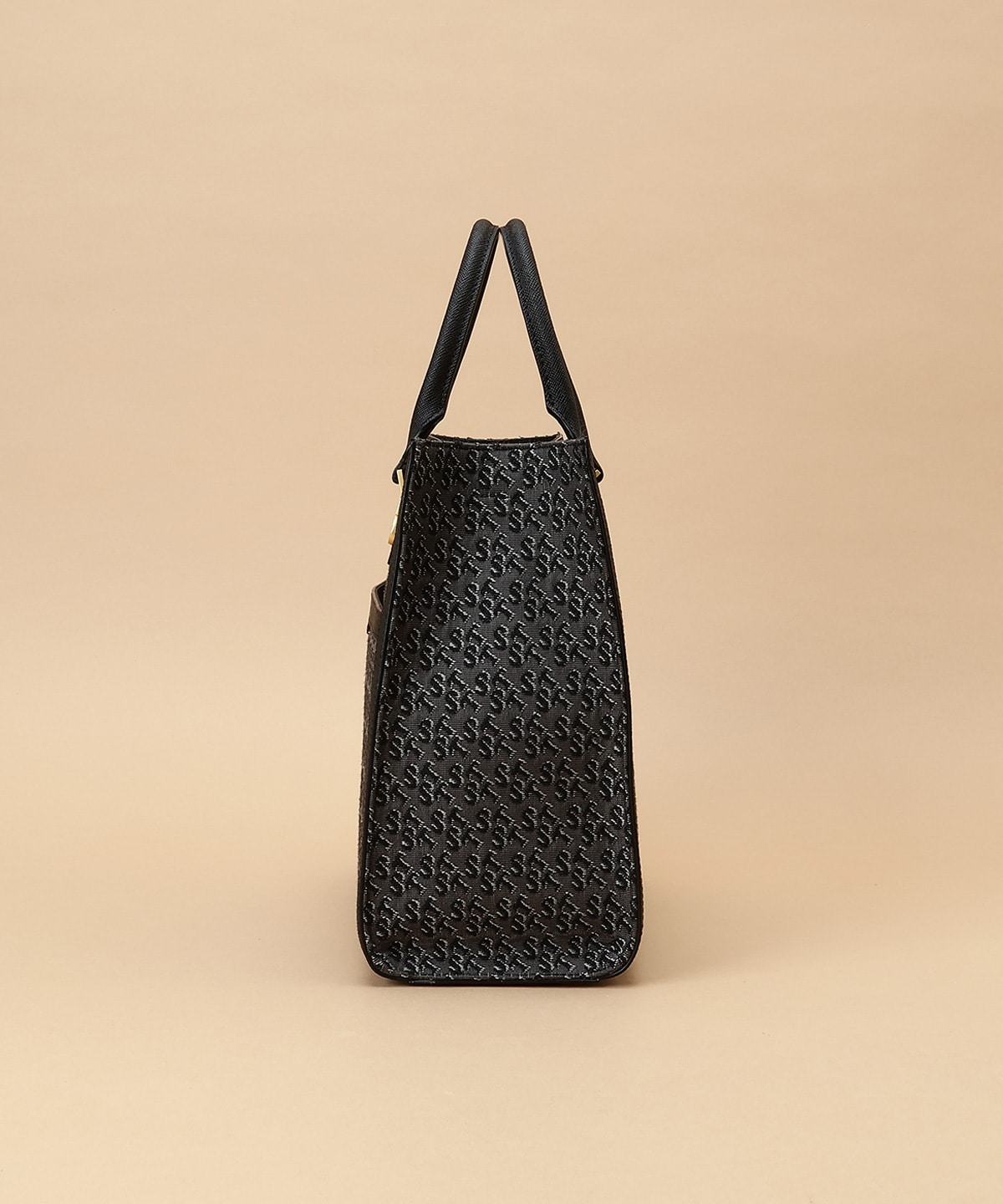 ST Jacquard シルエット スクエアトートバッグ